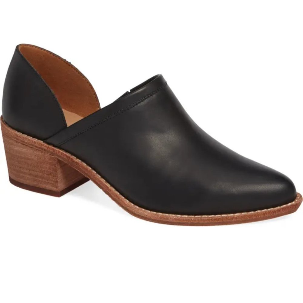 Madewell The Brady Low Cut Bootie Black Leather